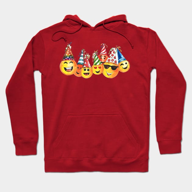 Happy Birthday celebration Card Hoodie by Mako Design 